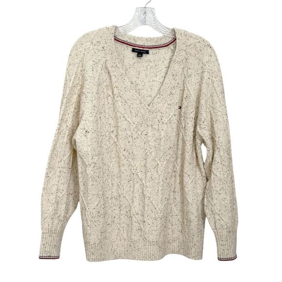Tommy Hilfiger V-neck Long Sleeve Sweater size Large - Picture 1 of 6